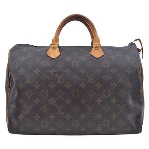 Auth Louis Vuitton Speedy 35 Satchel #34577L36B